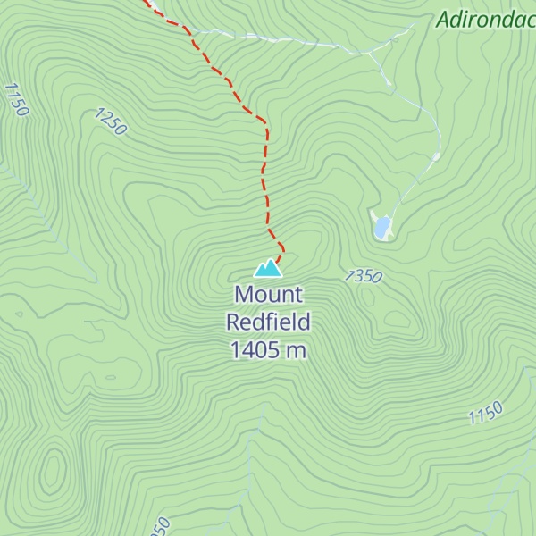 Map of Mount Redfield