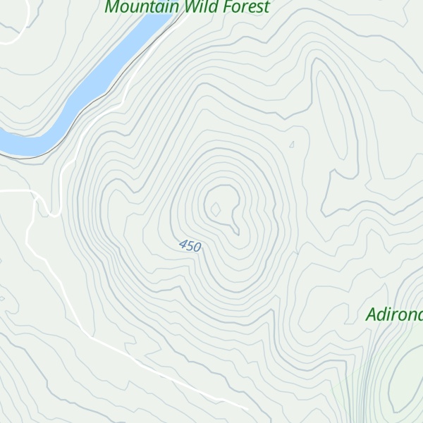 Map of Collins Mountain