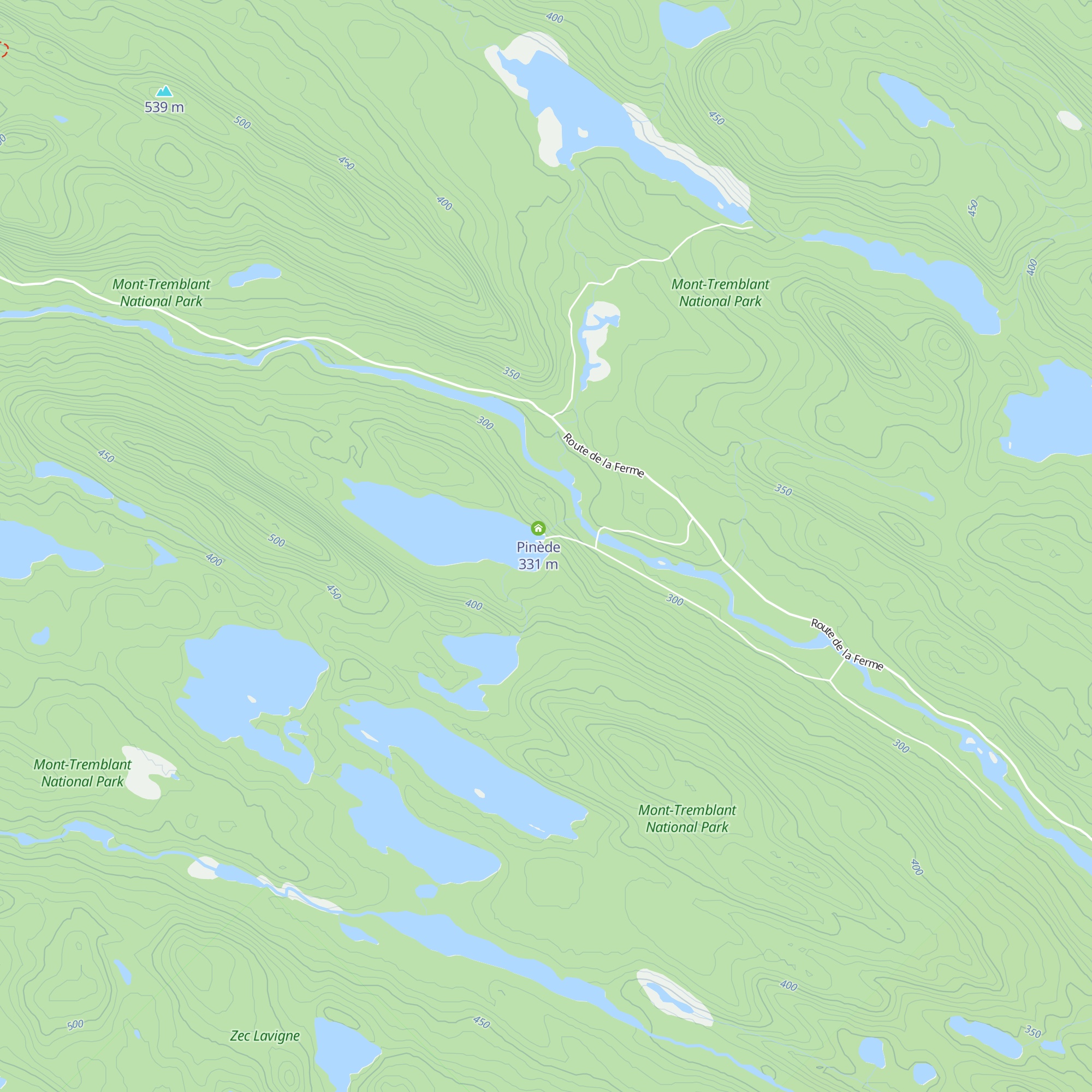 Sapinière map