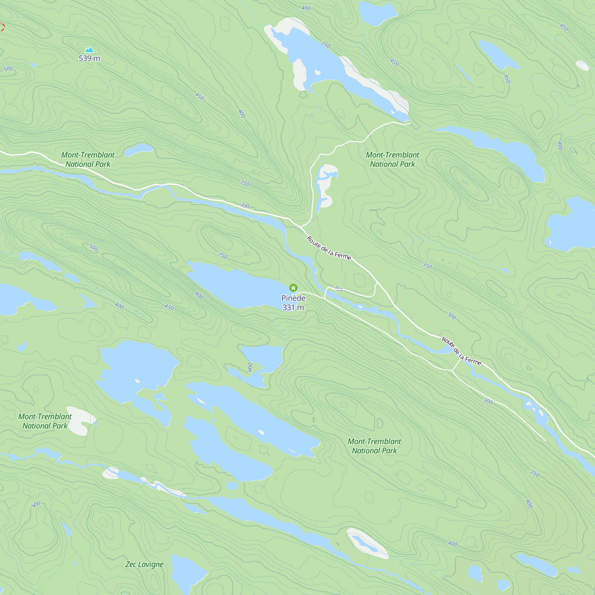 Sapinière map