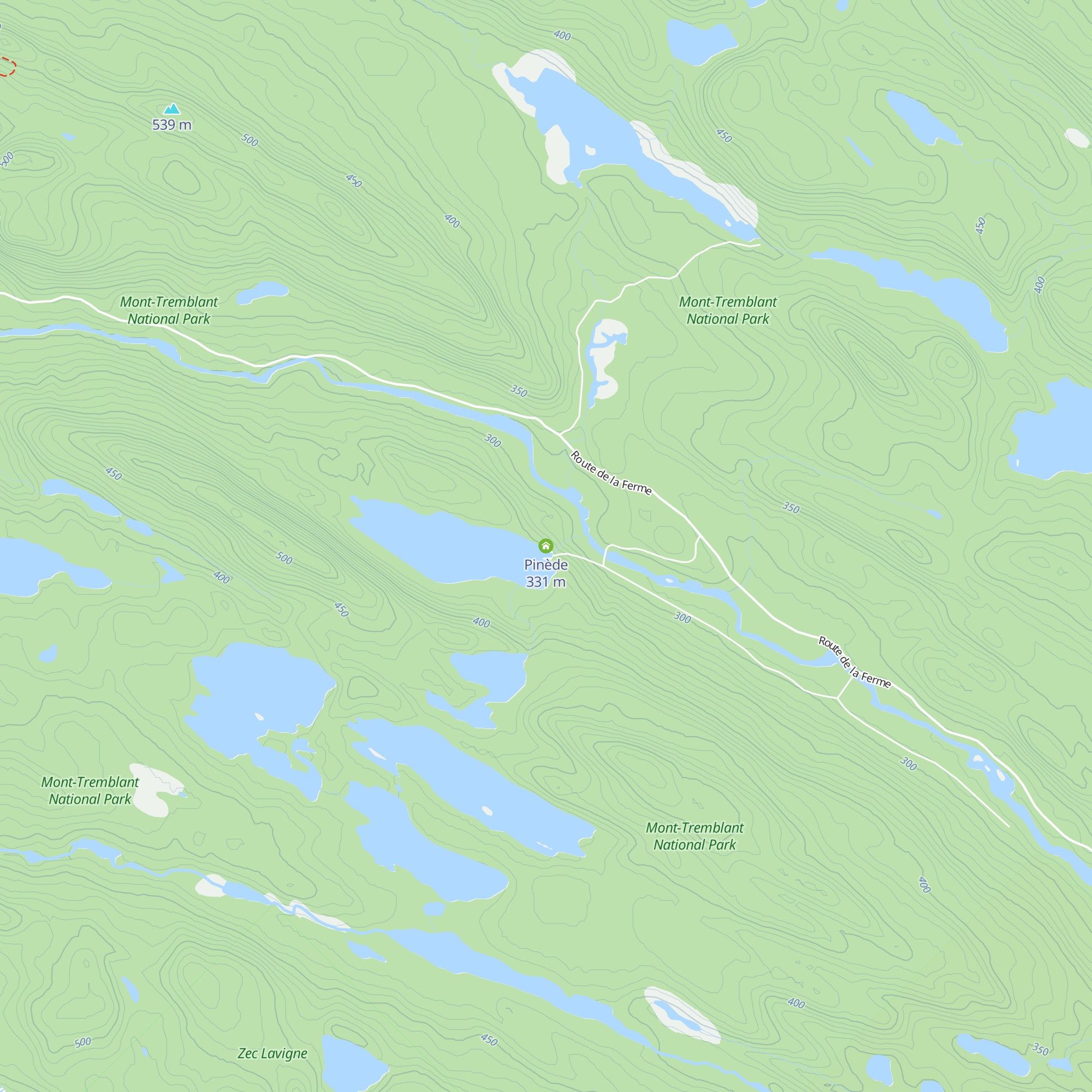 Pinède map