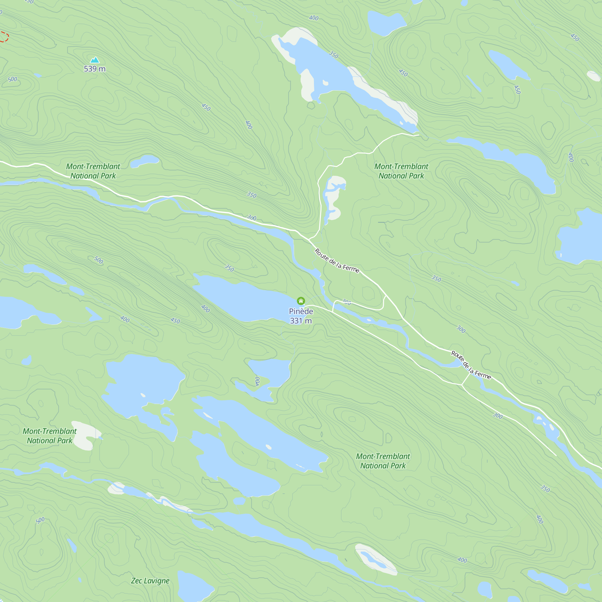 Pinède map