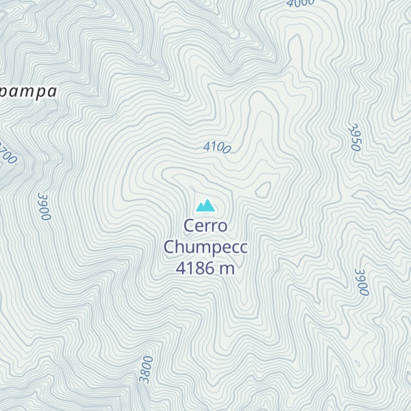 Map of Cerro Chumpecc