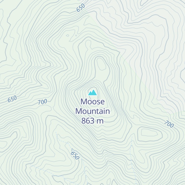 Map of Moose Mountain