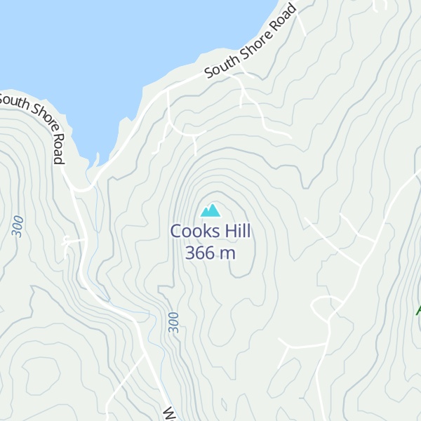 Map of Cooks Hill