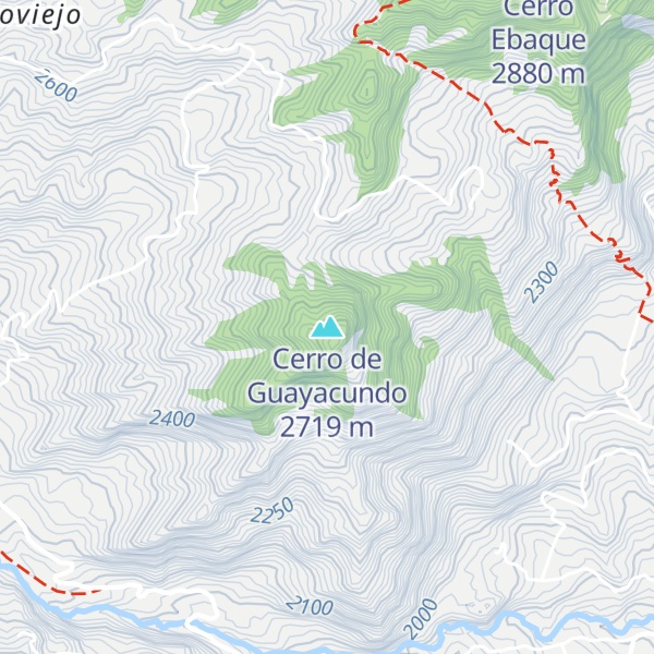 Map of Cerro de Guayacundo