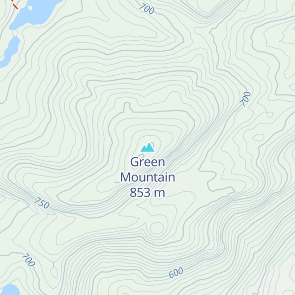 Map of Green Mountain