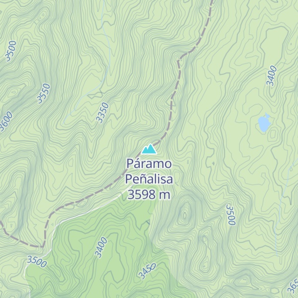 Map of Páramo Peñalisa
