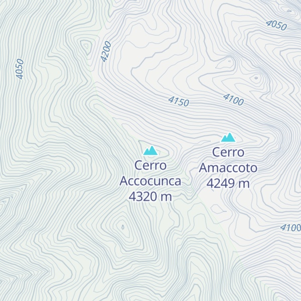 Map of Cerro Accocunca