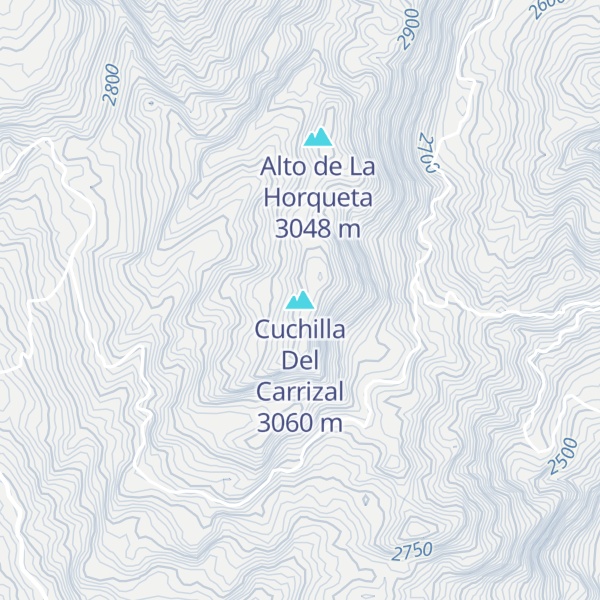 Map of Cuchilla Del Carrizal