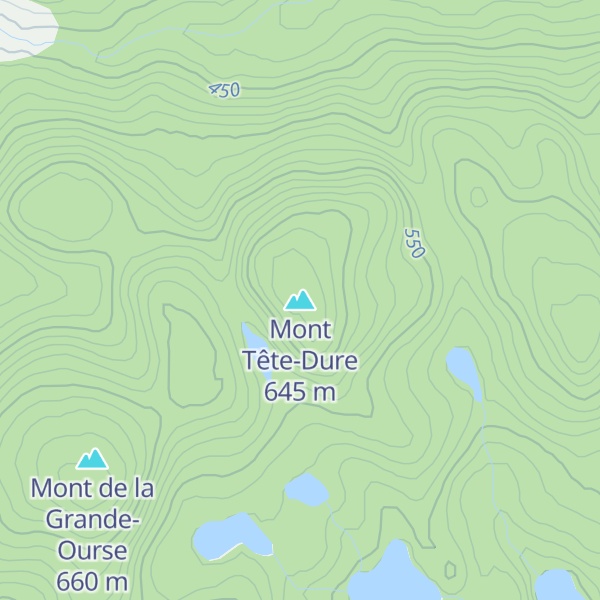 Map of Mont Tête-Dure