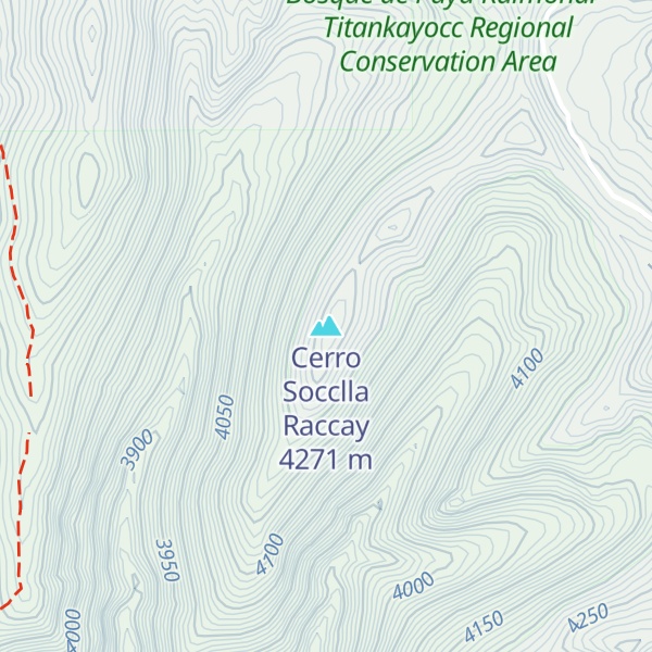 Map of Cerro Socclla Raccay