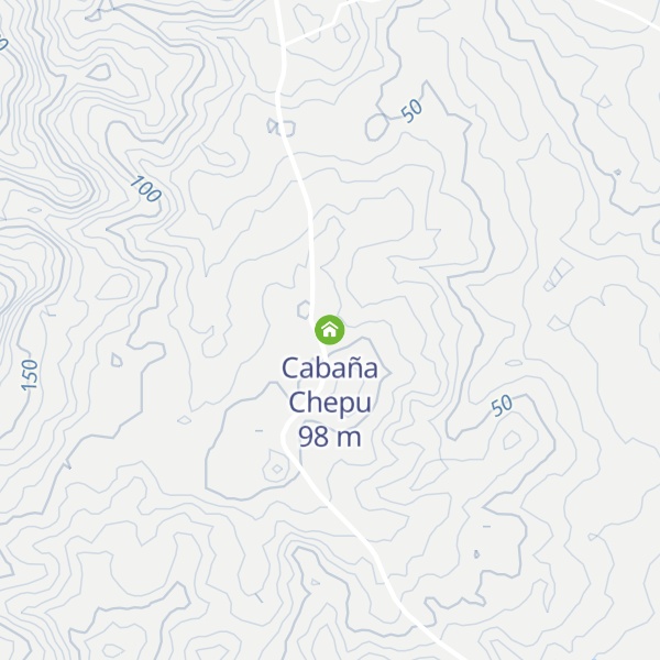 Map of Cabaña Chepu