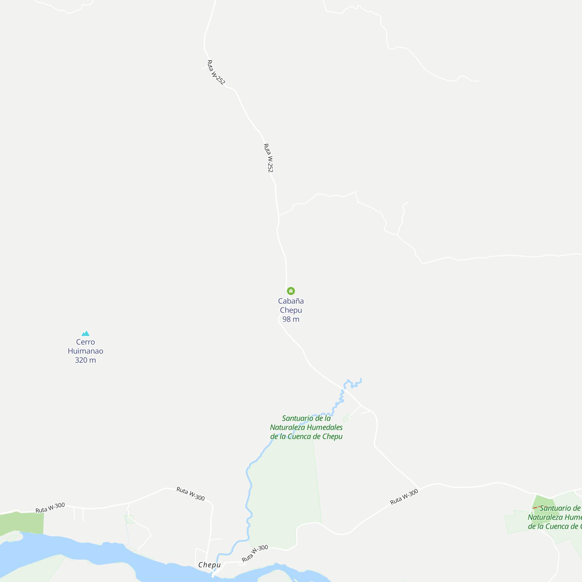Cabaña Chepu map