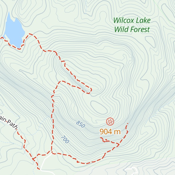 Map of Crane Mountain