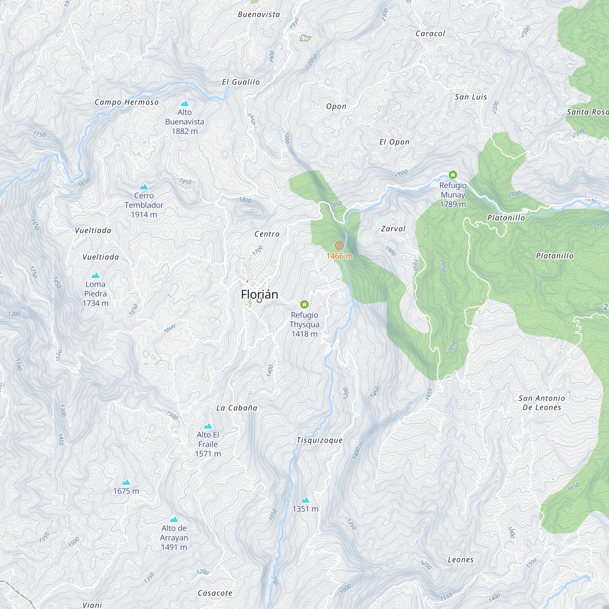 Refugio Thysqua map