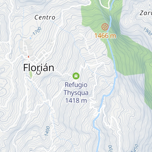 Map of Refugio Thysqua