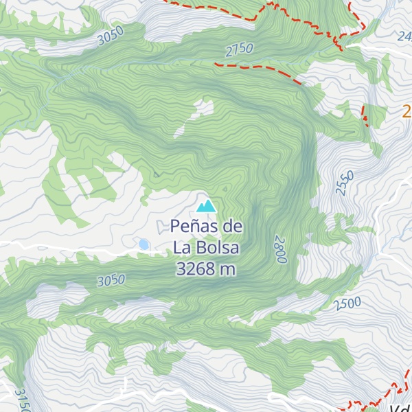 Map of Peñas de La Bolsa