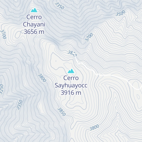 Map of Cerro Sayhuayocc
