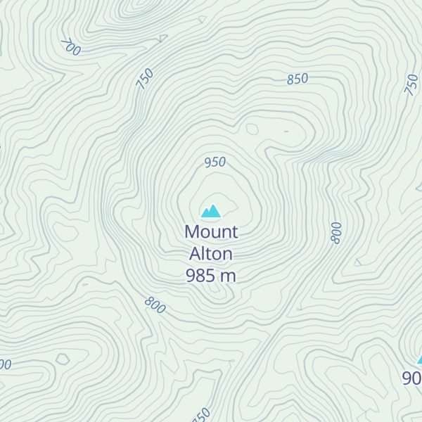 Map of Mount Alton