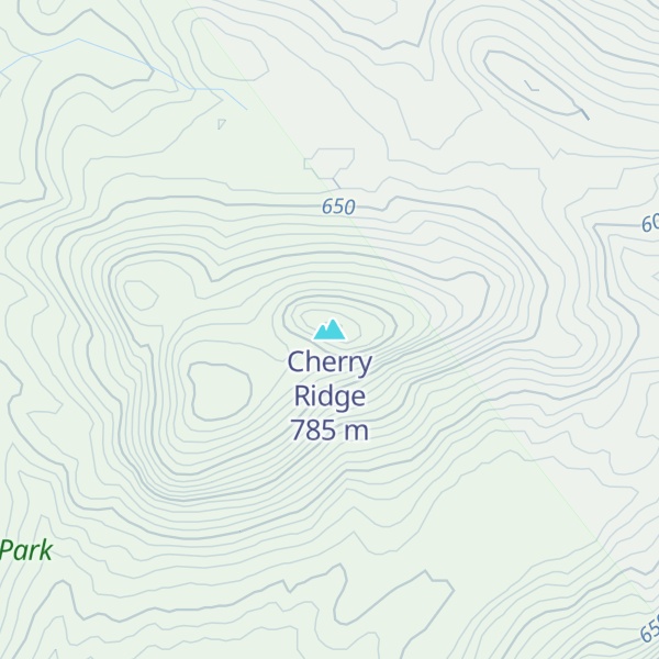 Map of Cherry Ridge