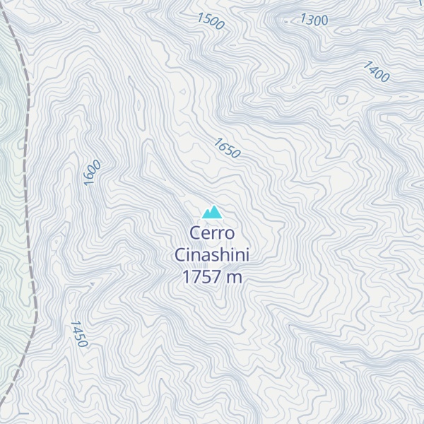 Map of Cerro Cinashini