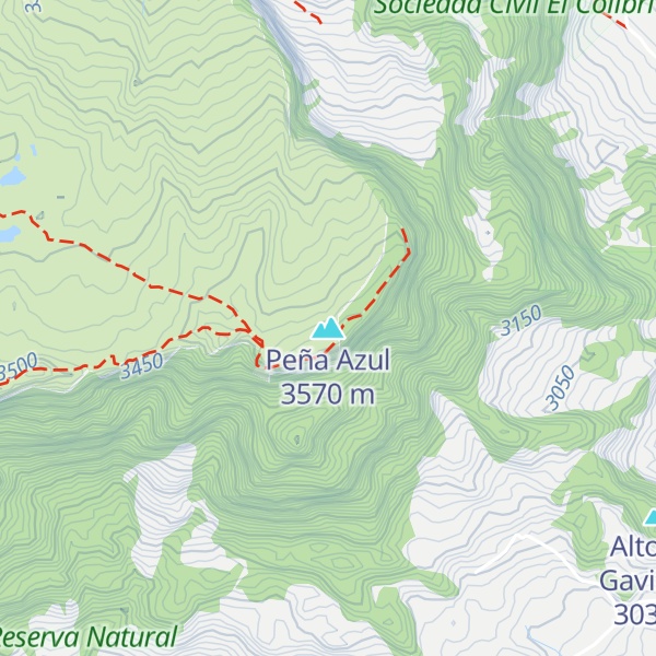 Map of Peña Azul