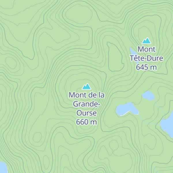 Map of Mont de la Grande-Ourse