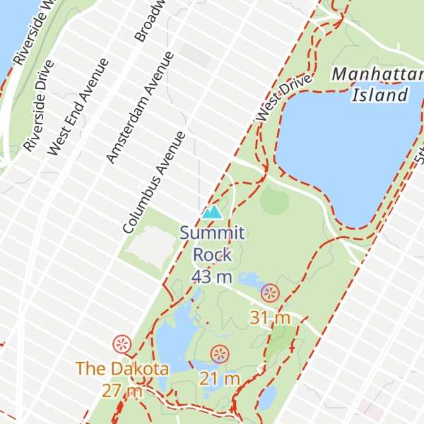 Map of Summit Rock