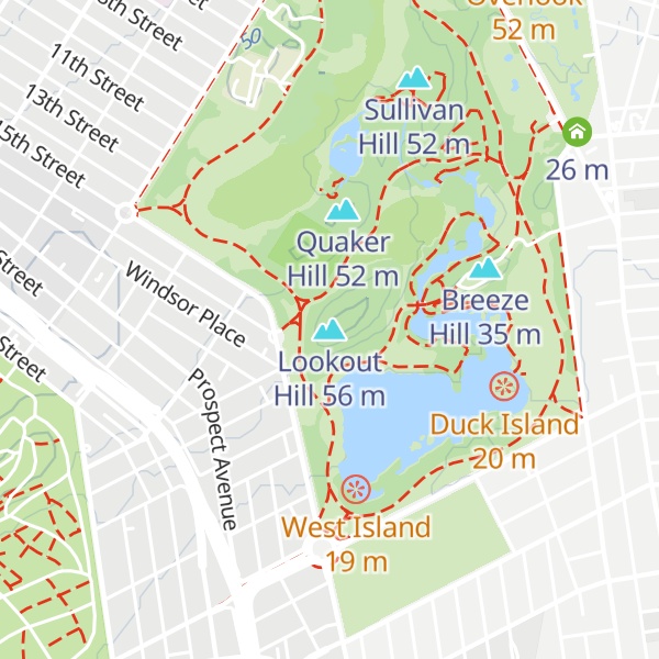 Map of Lookout Hill