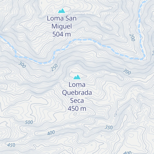 Map of Loma Quebrada Seca