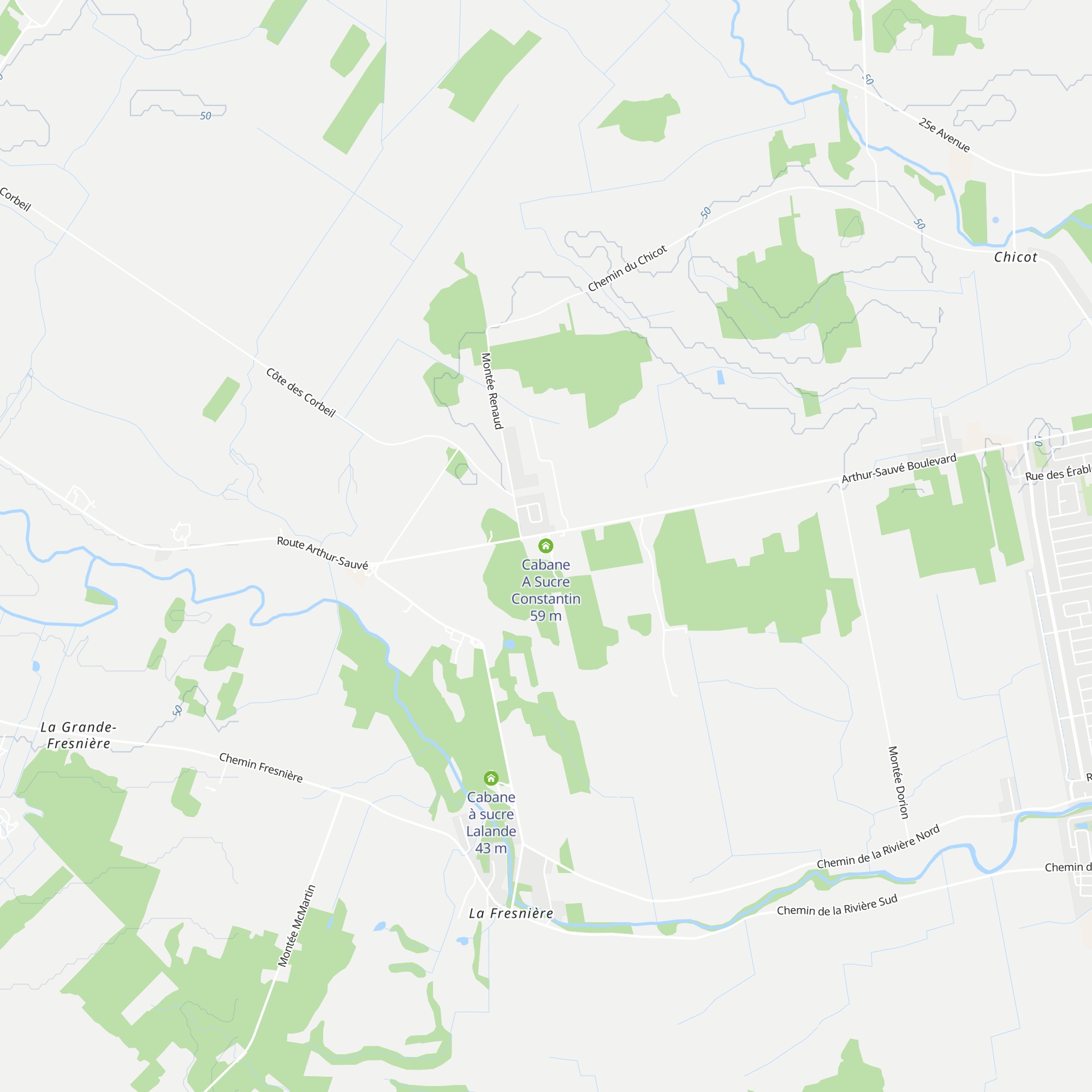 Cabane A Sucre Constantin map
