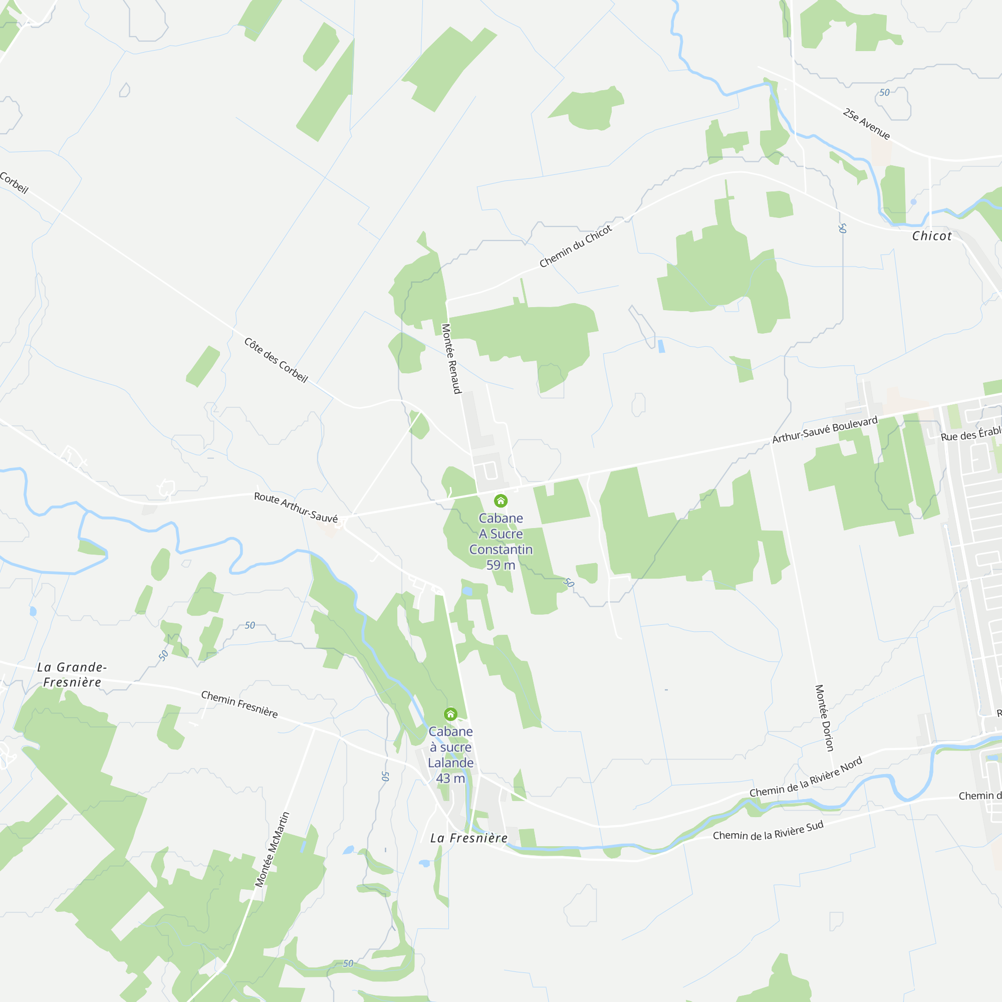 Cabane A Sucre Constantin map