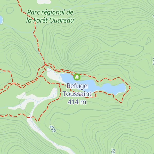 Map of Refuge Toussaint
