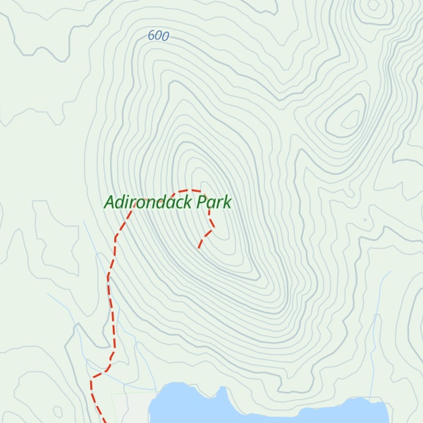 Map of Hewitt Pond Mountain