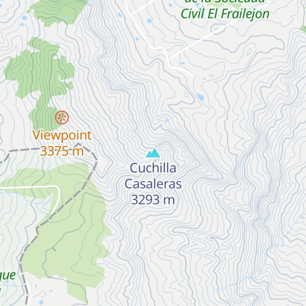 Map of Cuchilla Casaleras