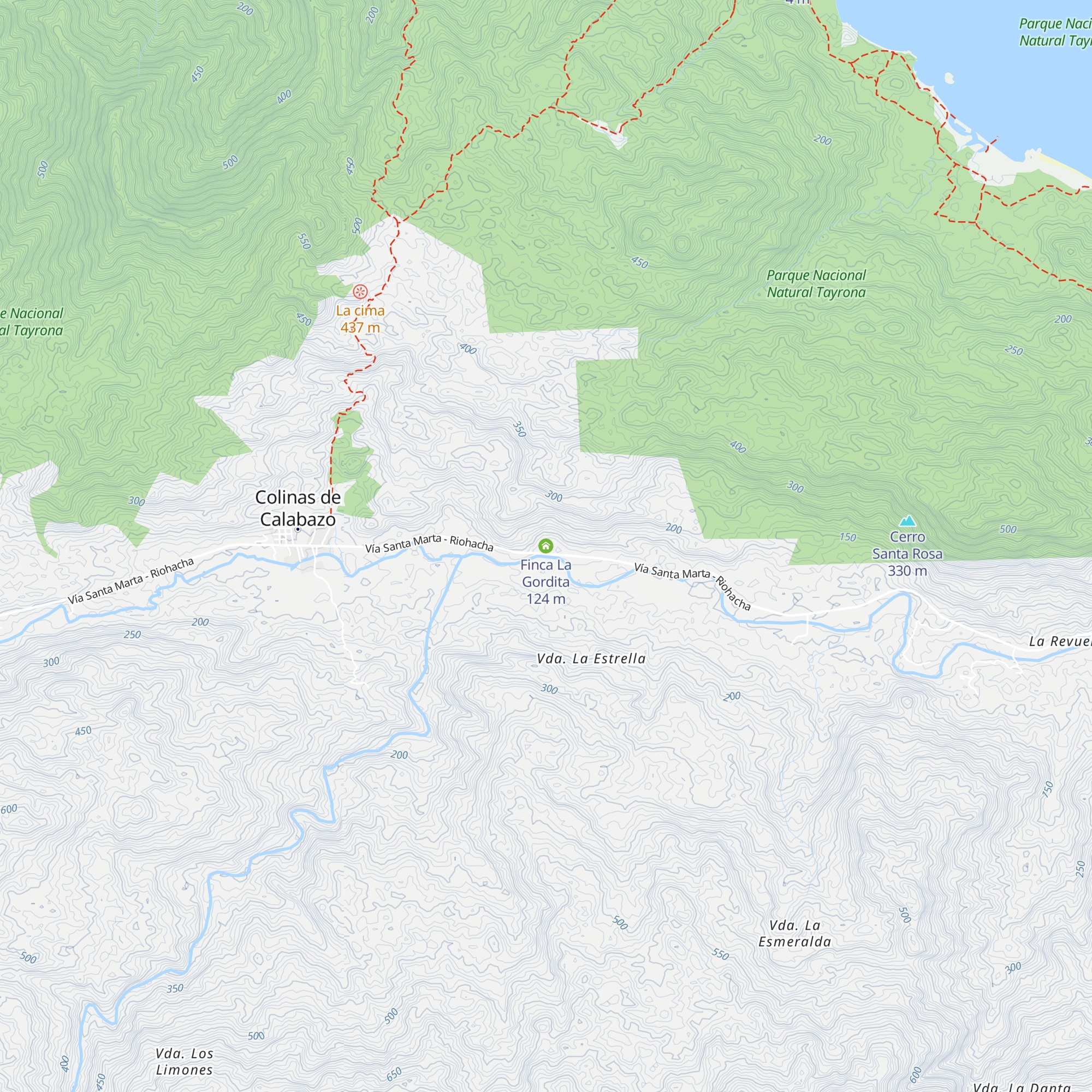 Finca La Gordita map