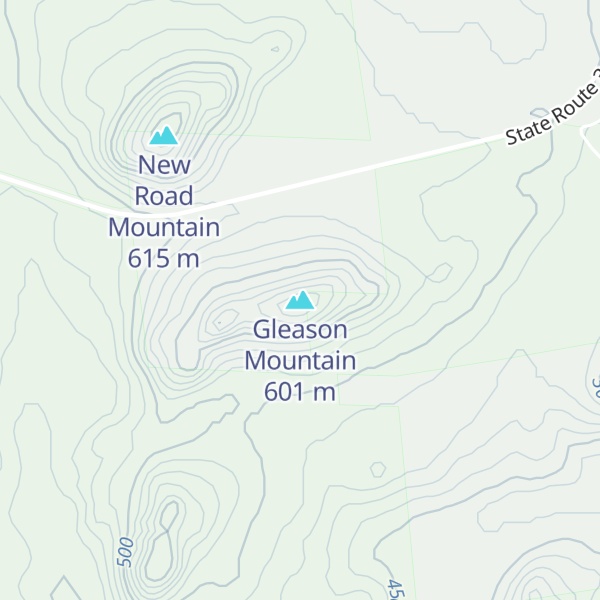 Map of Gleason Mountain