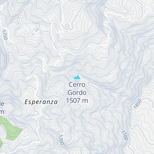 Map of Cerro Gordo