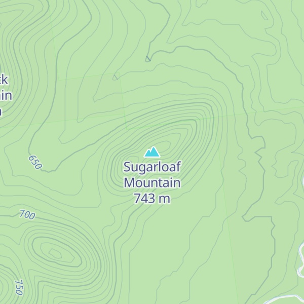Map of Sugarloaf Mountain