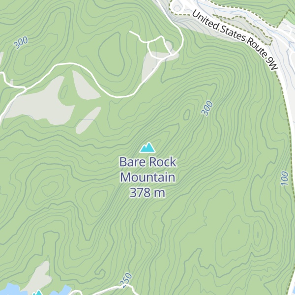Map of Bare Rock Mountain