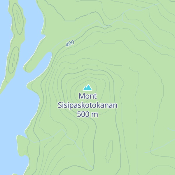 Map of Mont Sisipaskotokanan