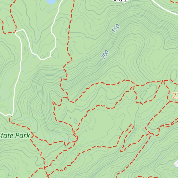 Map of Dunderberg Mountain
