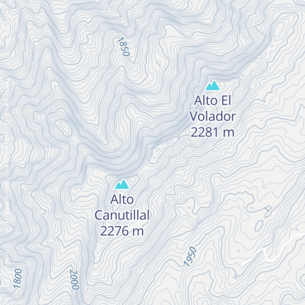 Map of Alto Canutilla