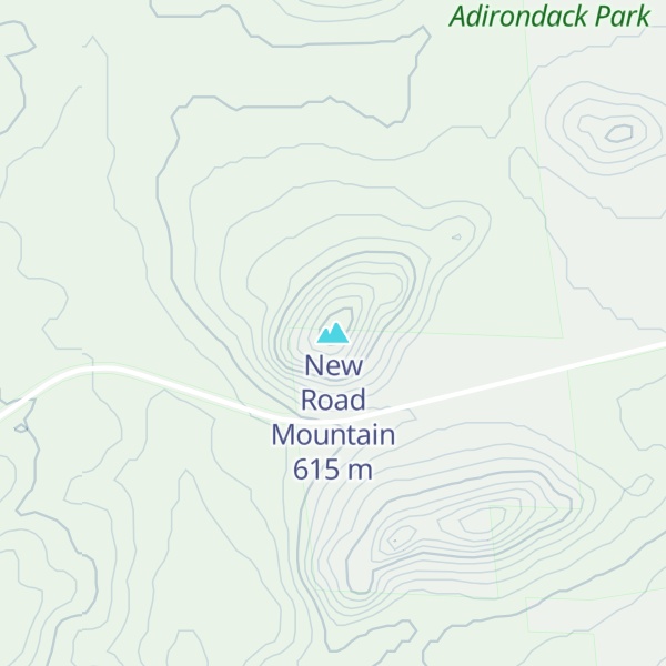 Map of New Road Mountain