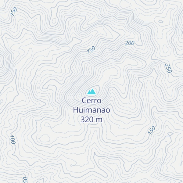 Map of Cerro Huimanao