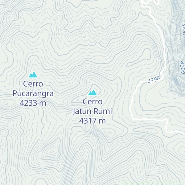 Map of Cerro Jatun Rumi