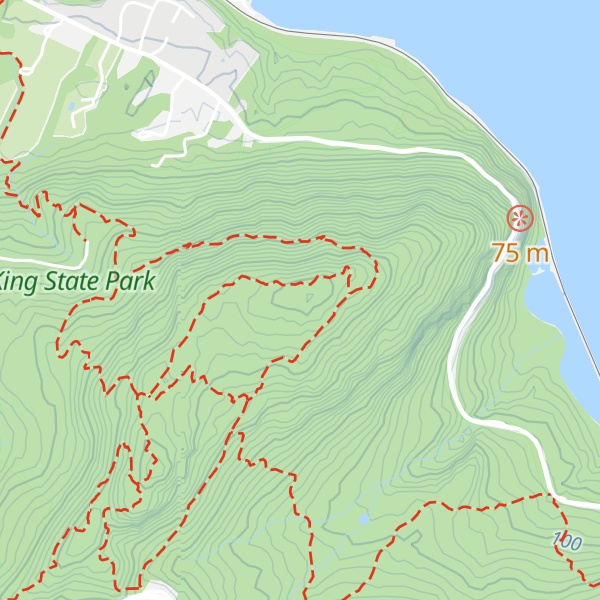 Map of Storm King Mountain