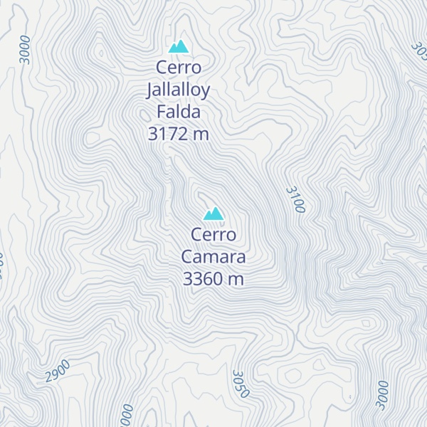 Map of Cerro Camara
