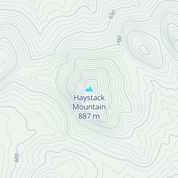 Map of Haystack Mountain